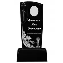 Памятник литьевой с гравировкой №123