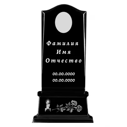 Памятник литьевой с гравировкой №117