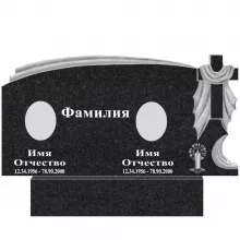 Памятник на двоих гранитный резной №41