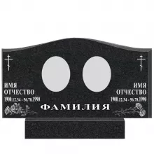 Памятник на двоих гранитный с гравировкой №43