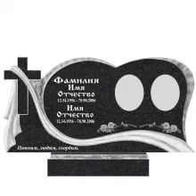 Памятник на двоих гранитный резной №40