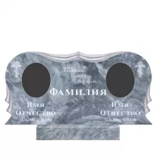 Памятник на двоих мраморный с гравировкой №51