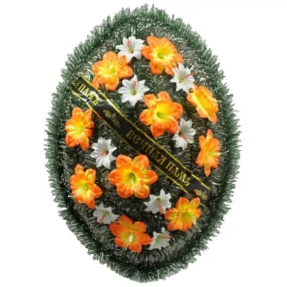 Венок «Солнце» 100см овал