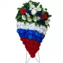 Венок «Триколор» 100см капля