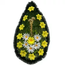Венок «Память» 100см капля